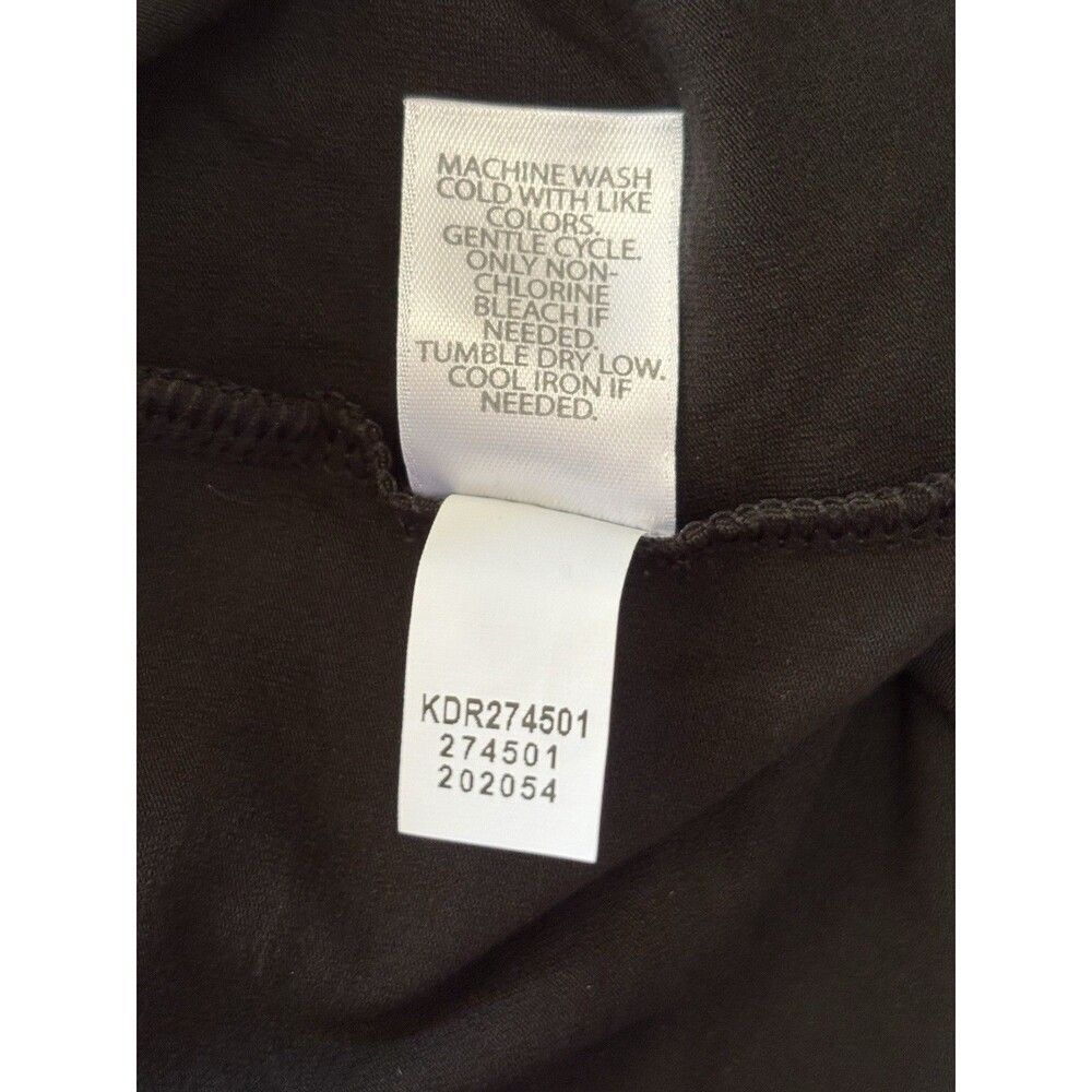 J. Jill Wearever Collection Black Knit A-Line Dress Size Small Pockets Lagenlook - Picture 7 of 8